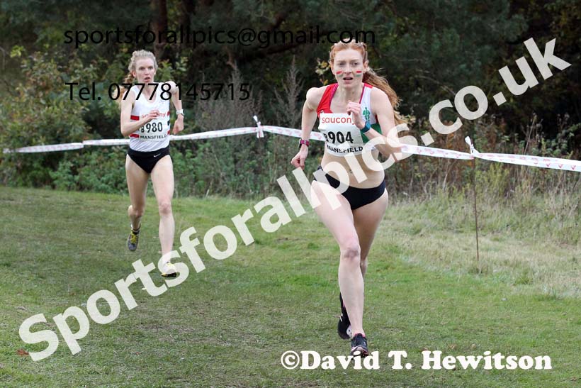 Senior womens 2021 National Cross Country Relays, Berry Hill Park, Mansfield. Photo: David T. Hewitson/Sports for All Pics